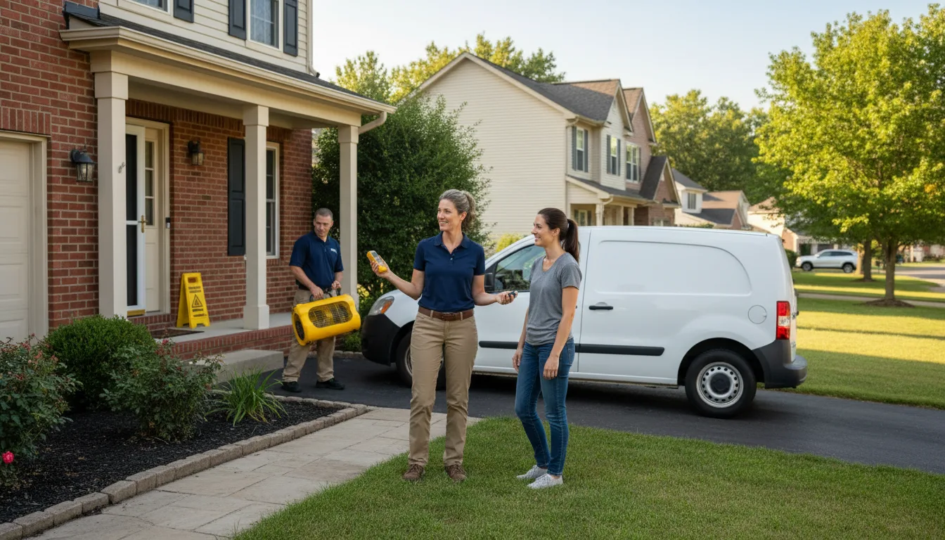 Residential water damage restoration in Madison, NC